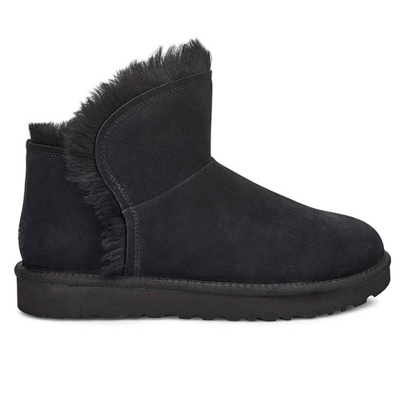 ugg black mini boots